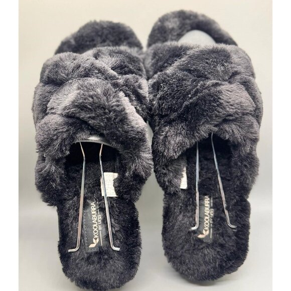 KOOLABURRA BY UGG Womens Size 9 CAMEAL SLIDE Black 1127481 Slippers - Picture 2 of 6